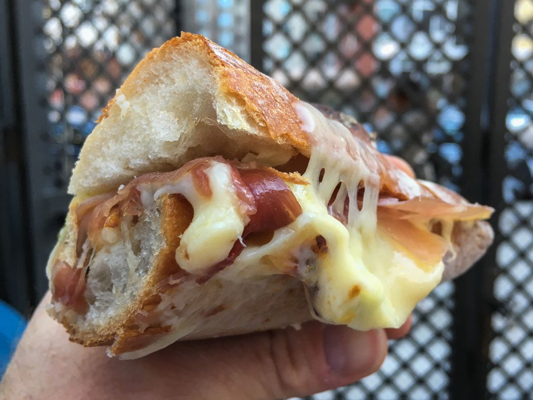 Raclette Sandwich from Baked Cheese Haus<br/>